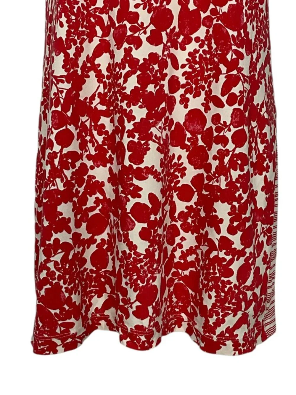 Tory Burch Elisabeth Pima Cotton Dress M Mixed Print Pepper Issy Stripe